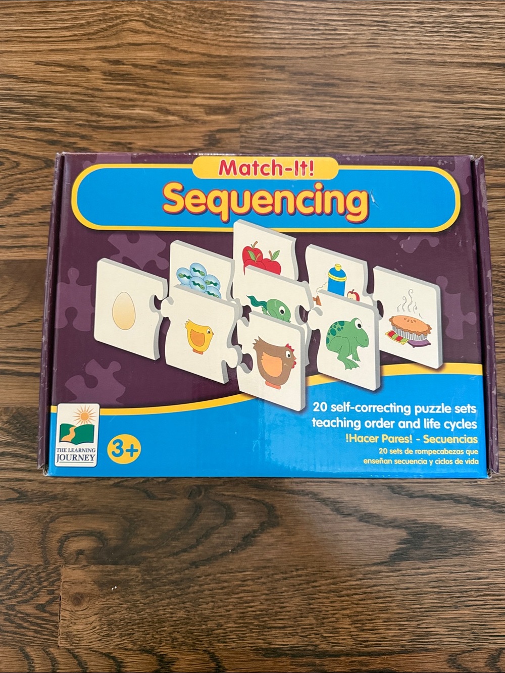 Match-It! Sequencing Puzzle Set — Purple & Blue